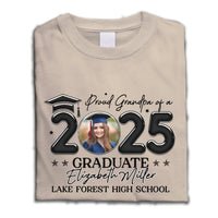 Thumbnail for Personalized T-shirt - Graduation Keepsake Gift - Balloon Style Proud Mom Dad Of A 2025 Graduate Photo Merchize