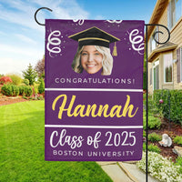 Thumbnail for Personalized Class of 2024 Senior Face Photo Flag - Graduation Party Supply FC