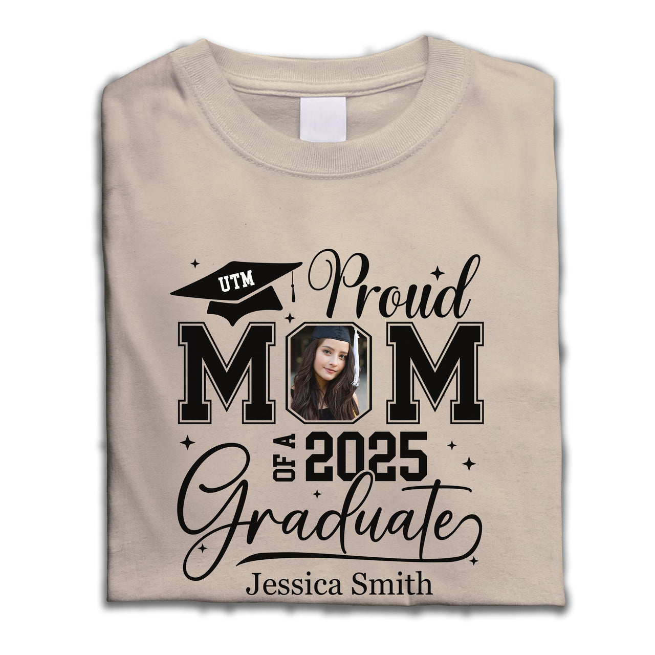 Custom Graduation Photo Proud Mom Dad 2024 Shirts, Graduation Gift Merchize