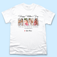 Thumbnail for Custom Happy Mother's Day Grandma Photo Collage Light Shirts, Gift For Mom/Grandma Merchize