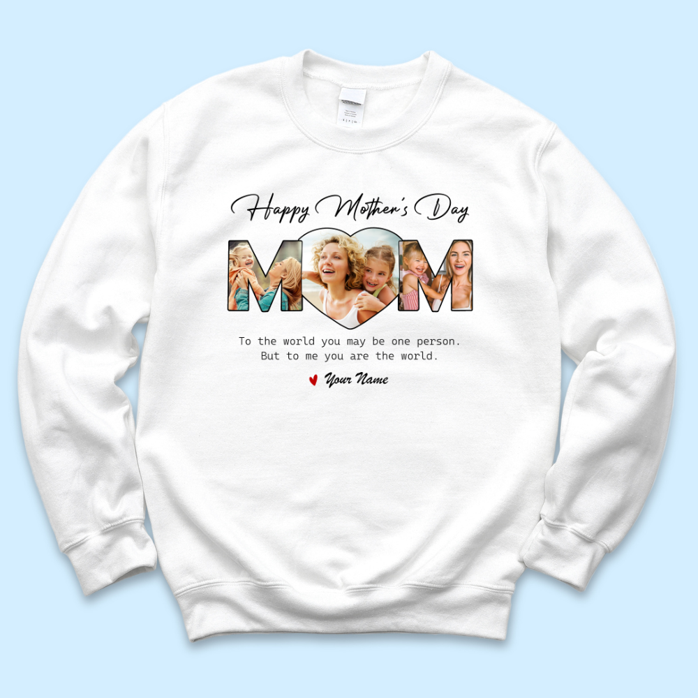 Custom Happy Mother's Day Mom Photo Collage Light Shirts, Gift For Mom/Grandma Merchize