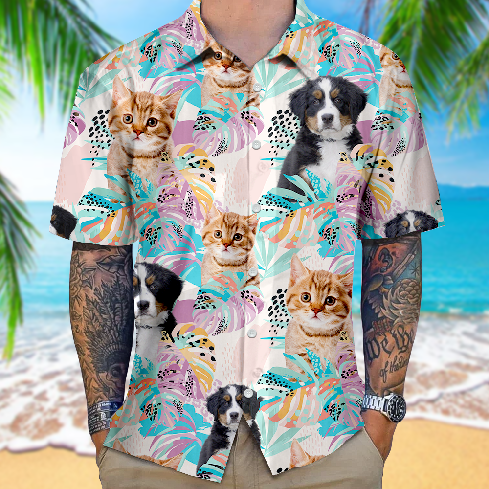 Custom Take Me To Hawaii Face Photo Set Hawaiian Shirt, Gift For Pet Lover AI
