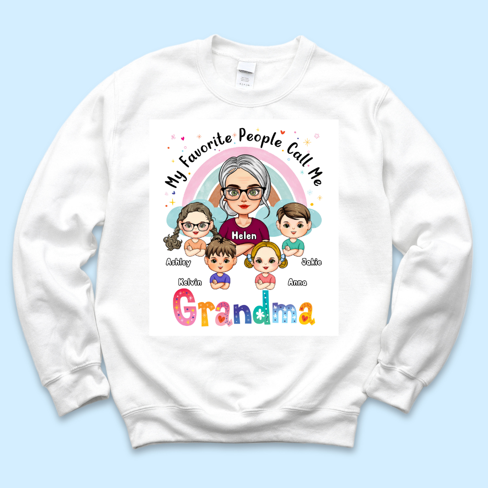 Personalized My Favorite People Call Me Grandma T Shirt, Gift For Grandma Merchize