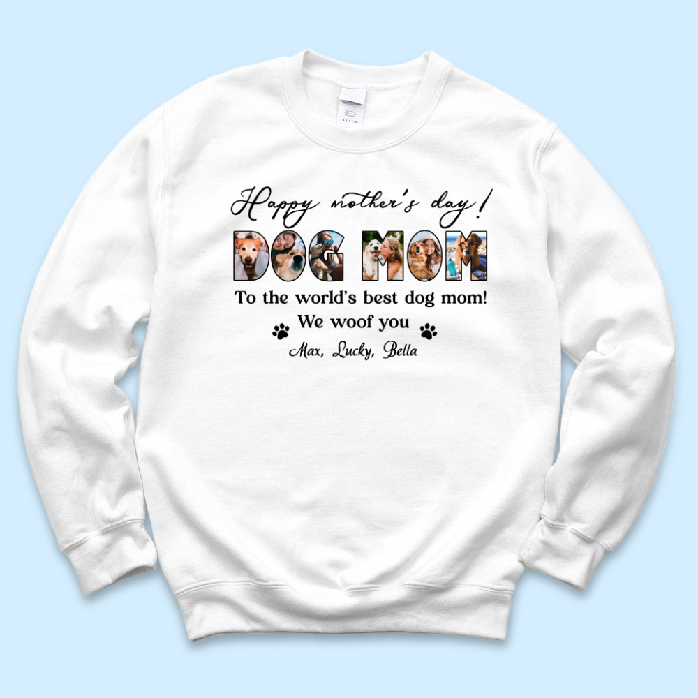 Happy mother's day Dog Mom Personalized 2D shirt, Gift for Dog mom Merchize