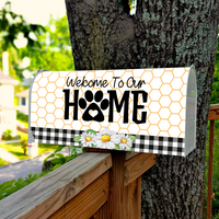 Thumbnail for Custom Dog Cat Photos Welcome To Our Home Mailbox Cover, Pet Lover Gift FC