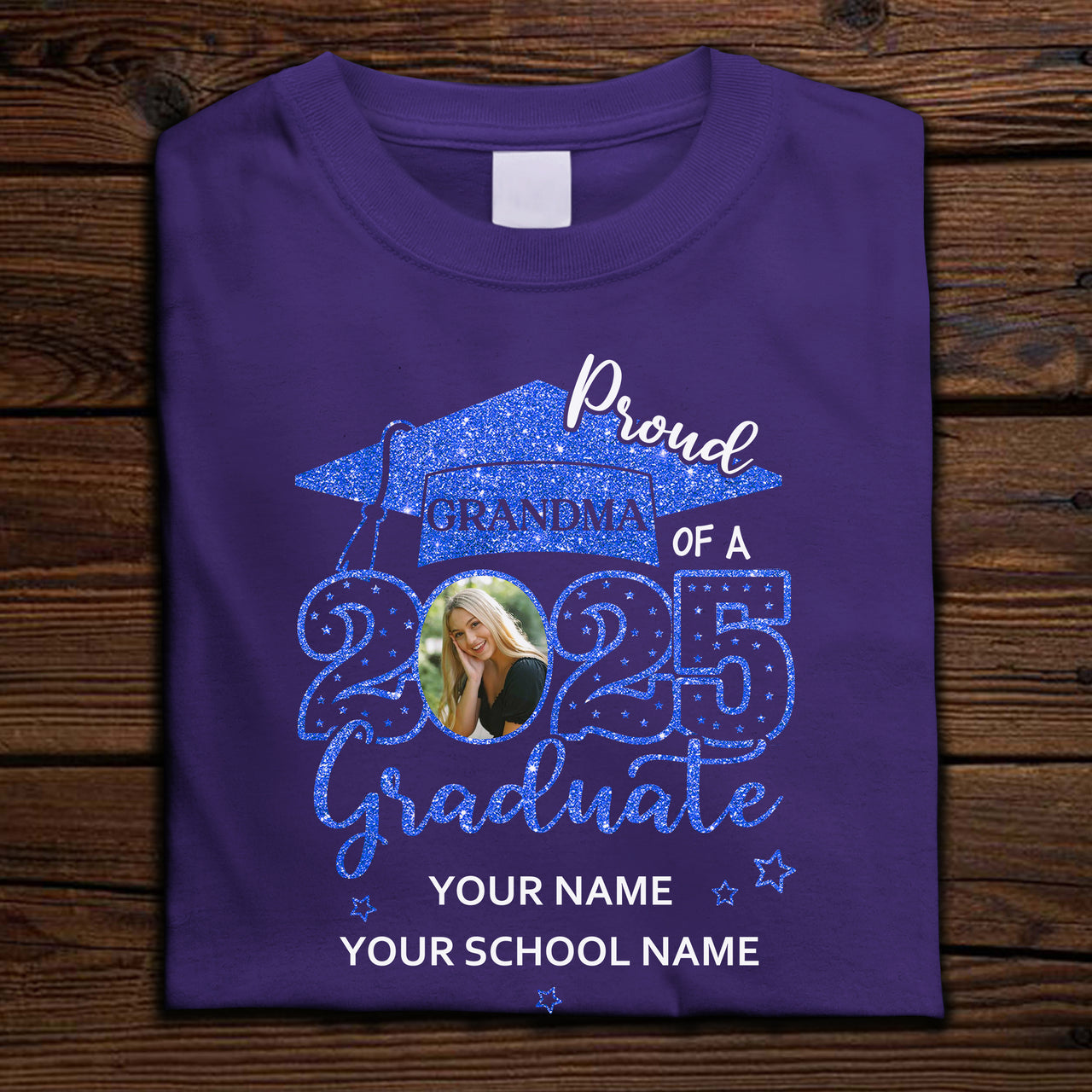 Custom Proud Mom Dad With Graduation Cap Photo Shirts, Graduation Gift