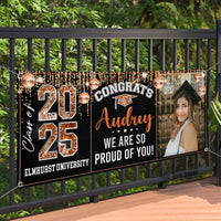 Thumbnail for Personalized Banner - Graduation Decor Gift - Congrats 2025 Graduate Disco Style