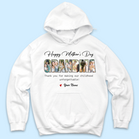 Thumbnail for Custom Happy Mother's Day Grandma Photo Collage Light Shirts, Gift For Mom/Grandma Merchize