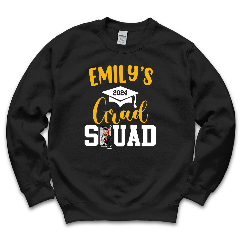 Custom Graduation Squad Shirt, Upload Photo T-shirt, Graduation Gift Merchize