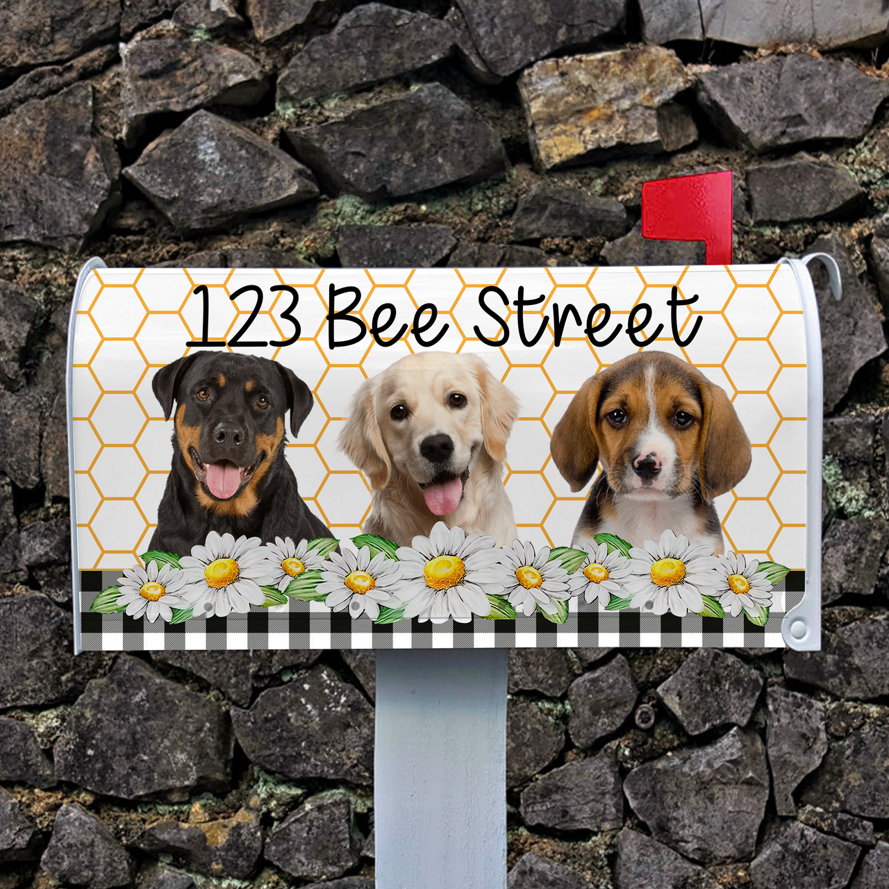 Custom Dog Cat Photos Welcome To Our Home Mailbox Cover, Pet Lover Gift FC