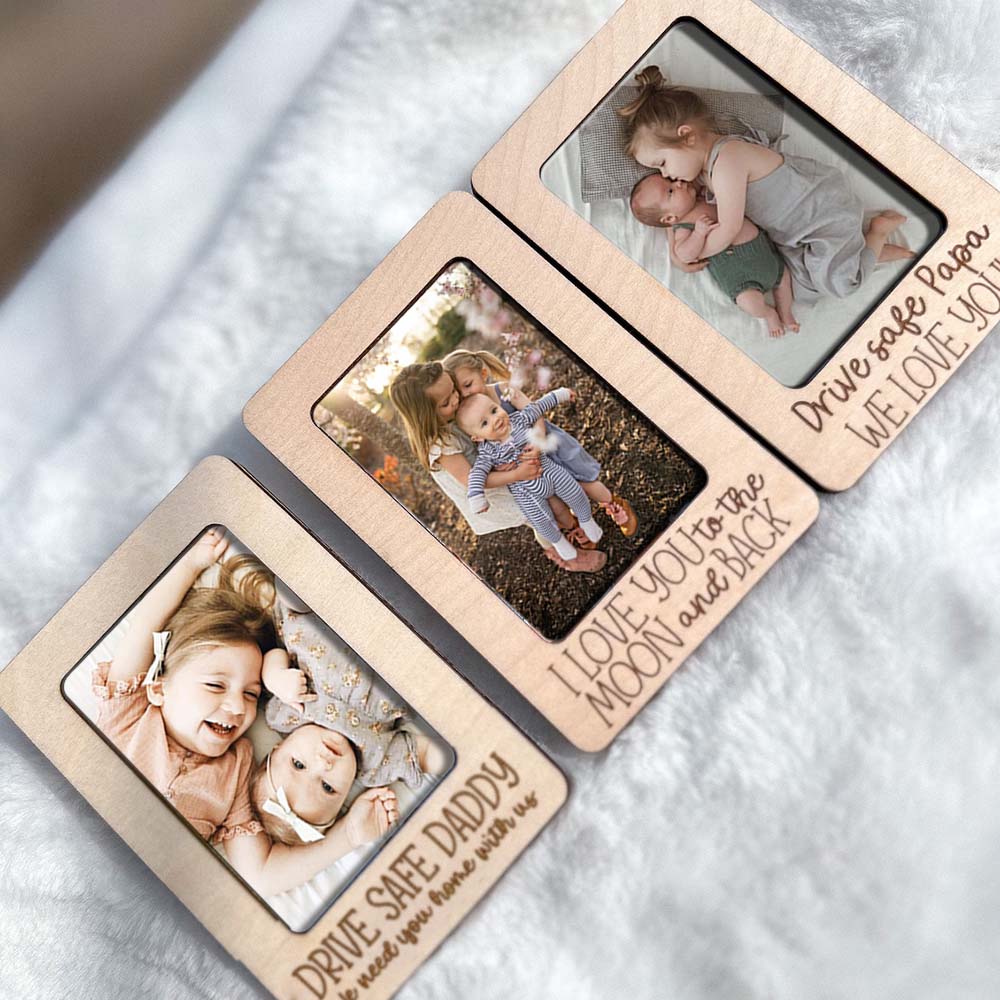 Personalized Picture Frame Car Visor Clip - Father's Day Gift FC