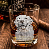Thumbnail for Personalized Etched Photo Whiskey Glasses - Gifts For Pet Lovers FC