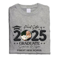 Thumbnail for Personalized T-shirt - Graduation Keepsake Gift - Balloon Style Proud Mom Dad Of A 2025 Graduate Photo Merchize