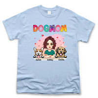 Thumbnail for Personalized Floral Dog Mom T Shirt, Gift For Dog Mom Merchize
