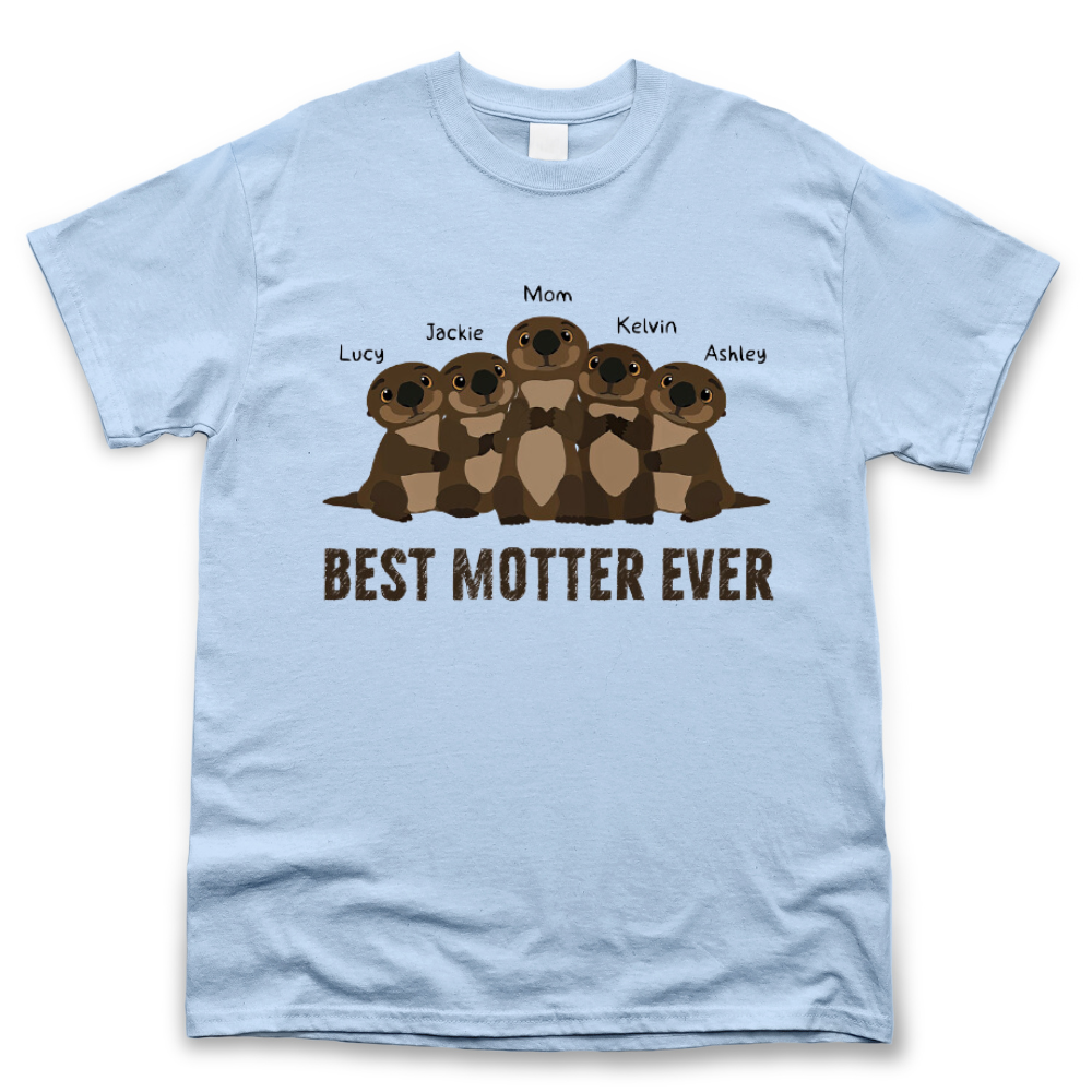 Otter mom personalized shirt , gift for mom Merchize