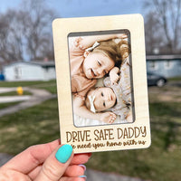 Thumbnail for Personalized Picture Frame Car Visor Clip - Father's Day Gift FC