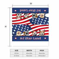 Thumbnail for Personalized Dog Cat 4th July American Flag Mailbox Cover, Gift For Dog Cat Lovers AF
