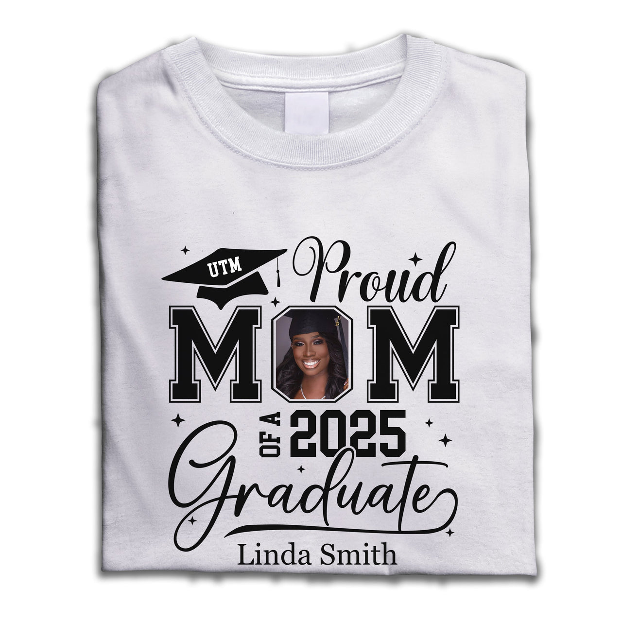 Custom Graduation Photo Proud Mom Dad 2024 Shirts, Graduation Gift Merchize