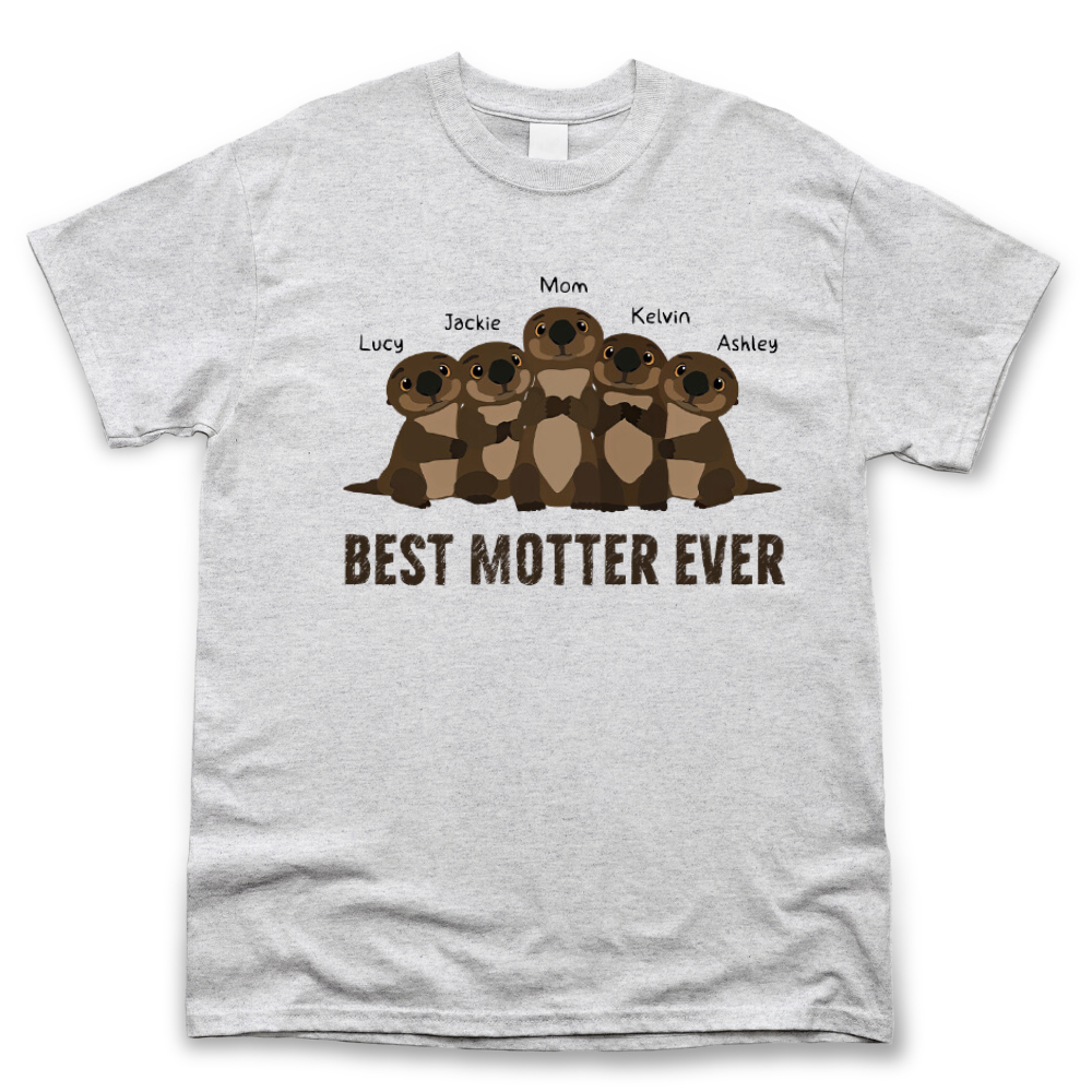 Otter mom personalized shirt , gift for mom Merchize
