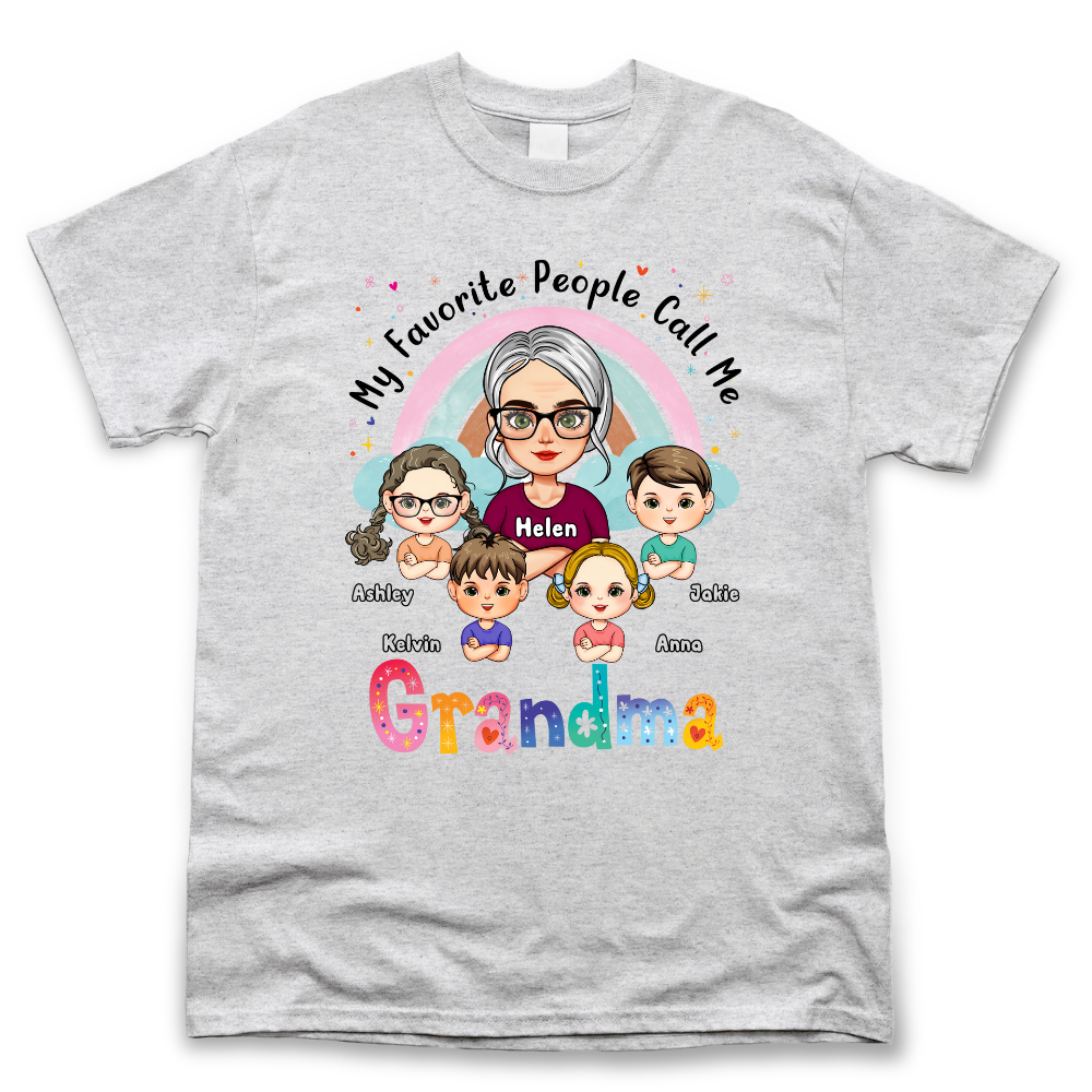 Personalized My Favorite People Call Me Grandma T Shirt, Gift For Grandma Merchize
