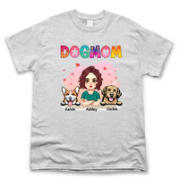 Thumbnail for Personalized Floral Dog Mom T Shirt, Gift For Dog Mom Merchize