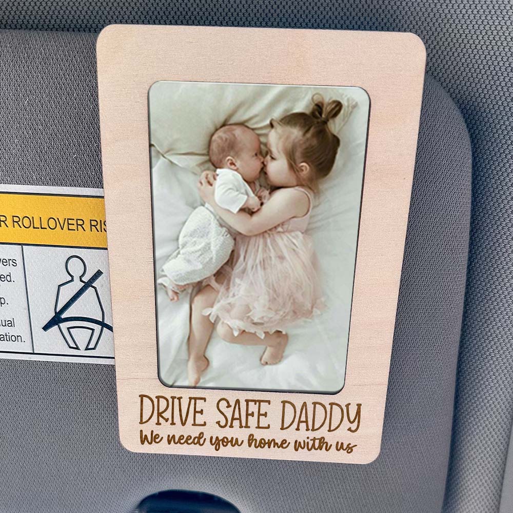 Personalized Picture Frame Car Visor Clip - Father's Day Gift FC