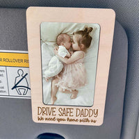 Thumbnail for Personalized Picture Frame Car Visor Clip - Father's Day Gift FC