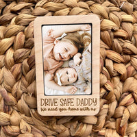 Thumbnail for Personalized Picture Frame Car Visor Clip - Father's Day Gift FC