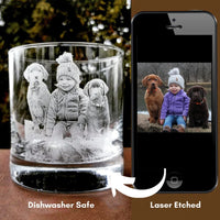 Thumbnail for Personalized Etched Photo Whiskey Glasses - Gifts For Pet Lovers FC