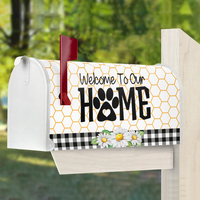 Thumbnail for Custom Dog Cat Photos Welcome To Our Home Mailbox Cover, Pet Lover Gift FC