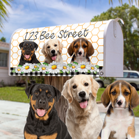 Thumbnail for Custom Dog Cat Photos Welcome To Our Home Mailbox Cover, Pet Lover Gift FC