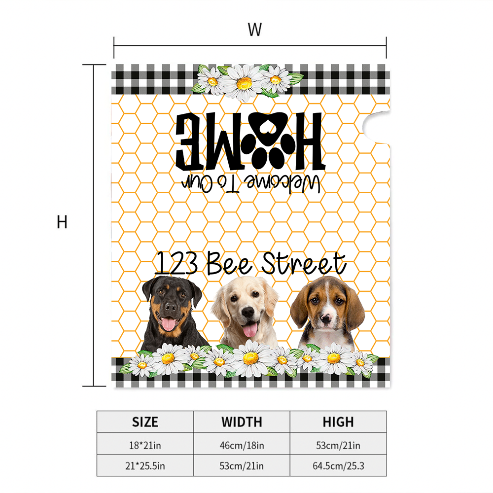 Custom Dog Cat Photos Welcome To Our Home Mailbox Cover, Pet Lover Gift FC