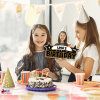 Thumbnail for Custom Photo Birthday Face Fans With Wooden Handle, Birthday Parties JonxiFon