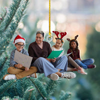 Thumbnail for Personalized Acrylic Ornament - Christmas Gift For Teacher - The Best Teacher Ever Photo AC