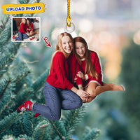 Thumbnail for Personalized Acrylic Ornament - Christmas Gift For Bestie - Forever Friends Upload Photo AC