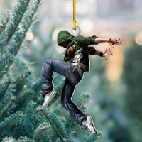 Thumbnail for Personalized Acrylic Ornament - Gift For Book Lovers - Young Couple Likes Books Photo AC