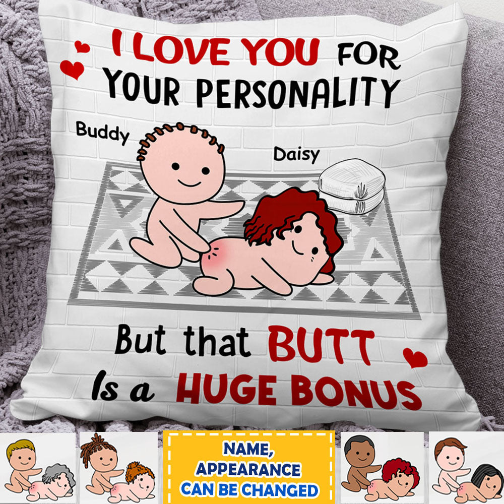 I Love You For Your Pesonality Personalized Pillow,Gift For Couple AD