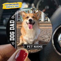 Thumbnail for Personalized Dog Mom Dog Dad Button Badge, Pet Lovers Gift JonxiFon