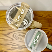 Thumbnail for Personalized Tumbler Name Plate 40oz Stanley Tumbler Topper - Gift For Her - Transparent Acrylic Name Yoycol