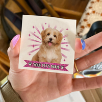 Thumbnail for Personalized Funny Pet Photo Glitter Temporary Tattoos, DIY Gift For Dog Cat Lovers JonxiFon