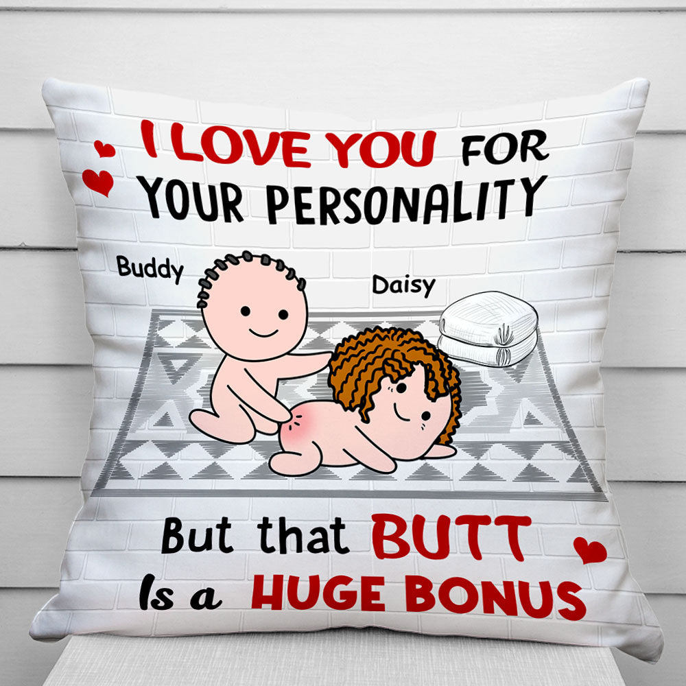 I Love You For Your Pesonality Personalized Pillow,Gift For Couple AD