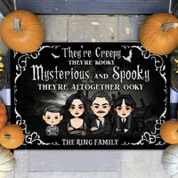 Thumbnail for Personalized Doormat - Halloween Gift For Family - They're Creepy & They're Kooky AB