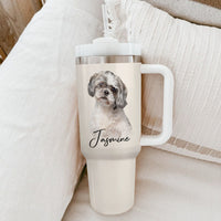 Thumbnail for Personalized 40oz Tumbler - Gift For Pet Lovers - Dog Cat Portrait Photo Yoycol