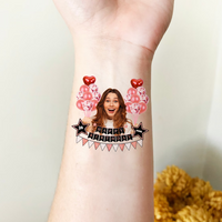 Thumbnail for Custom Photo Glitter Balloons Birthday Party Tattoos, B-day Party Supply JonxiFon