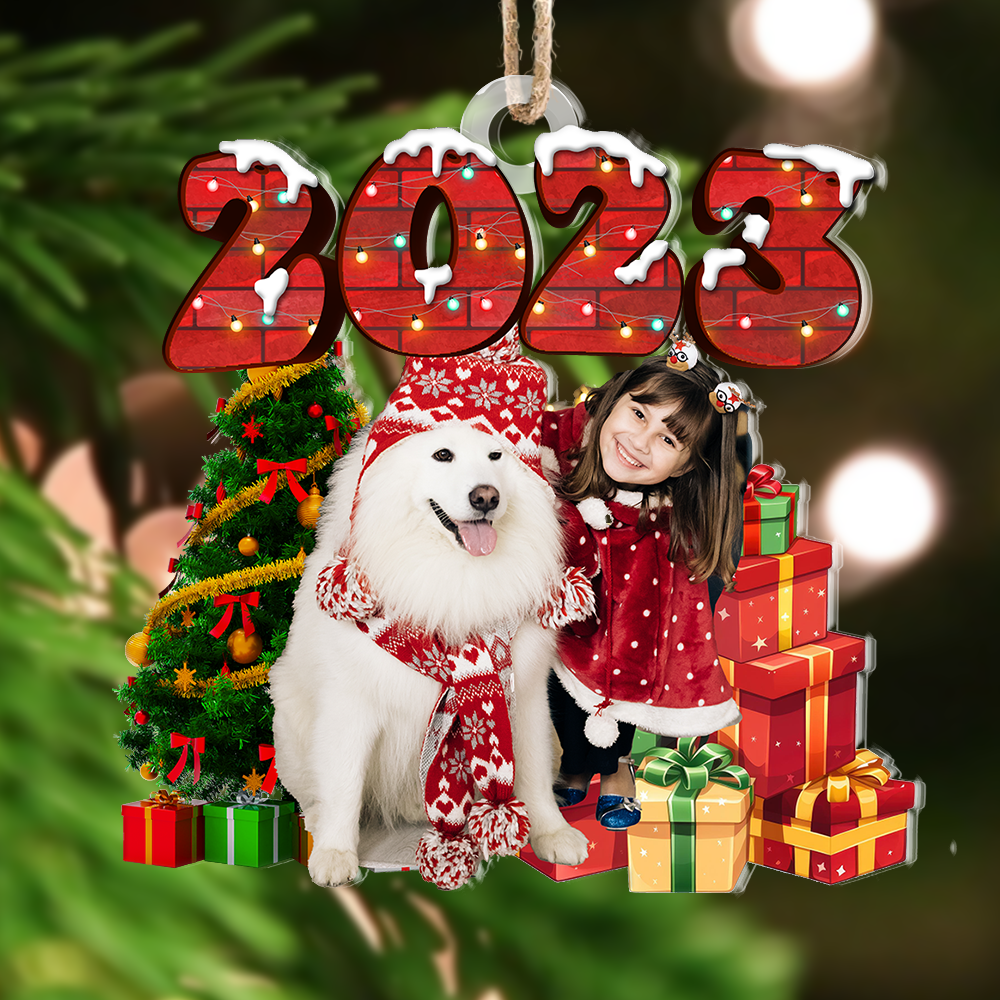 Personalized Acrylic Ornament - Christmas Gift For Pet Lovers - Upload Pet Photo 2023 AC