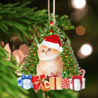 Thumbnail for Personalized Acrylic Ornament - Christmas Gift For Pet Lovers - Upload Pet Photo Christmas Tree AC