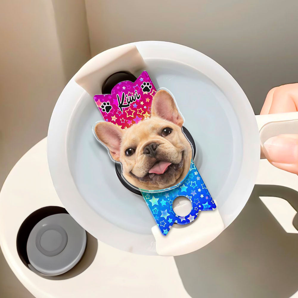 Personalized Tumbler Name Plate - Gift For Pet Lovers - Funny Dog Cat Photo Face Cutout Yoycol