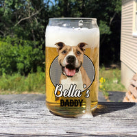 Thumbnail for Custom Pet's Human Photo Beer Glass Bottle/Frosted Bottle, Pet Lover Gift AF