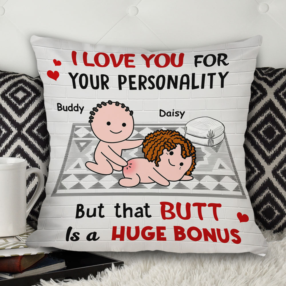 I Love You For Your Pesonality Personalized Pillow,Gift For Couple AD