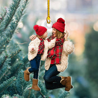 Thumbnail for Personalized Acrylic Ornament - Gift For Family - Upload Photo Mom & Daughter/Son AC